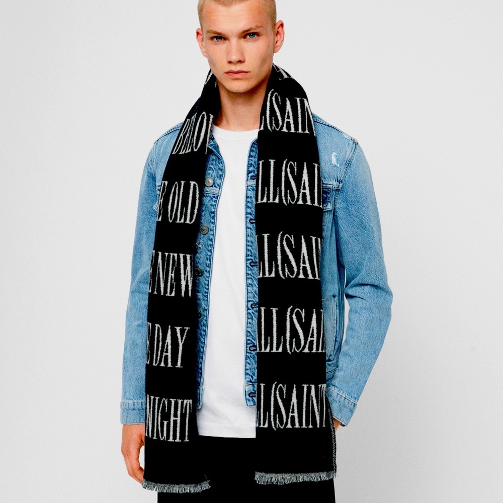 ALLSAINTS Varsity Allsaints Woven Scarf